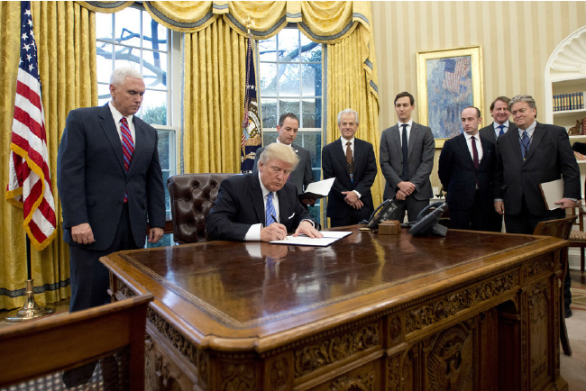 Trump Signs Three Memorandums